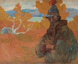 Helmer Osslund (Swedish, 1866-1938), Lapp-Simon (Abisko). Watercolour,