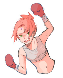 kirakurapon:  Jujitsu/Kickboxing Sakura !!  (๑و•̀ω•́)و