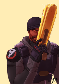 keeyoyo:  Gold Gun Gabe looking cool… again, and BY POPULAR