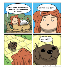 paintraincomic:  Ask any dog, they have no idea. 