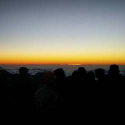 First light at 9700ft Haleakala volcano in Hawaii. #femdom #vacation