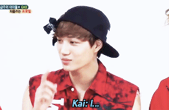 blondechan:  Kai just couldn’t hold in that precious laugh
