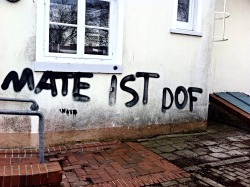 fuernimmer:  Meine Schule sagt “mate ist Dof” 