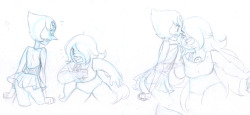 princesssilverglow:  Pearl and Amethyst arguing… There is actually