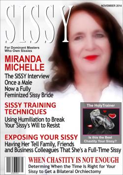 sissypansyfag:  The cover of the November 2014 issue of SISSY