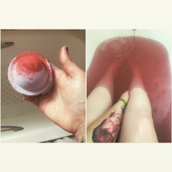 knee-deep-in-clunge-mate:  Space gurrrrrl bath bomb. Looks like