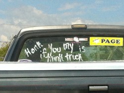 interhai:  eaglebones-falconhawk:  Honk if you my is think truck