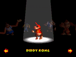 retrogamingblog:Character Select Screen from Donkey Kong 64this