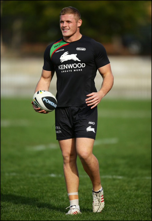 straightalphamen:  George Burgess- A fine as fuck Rugby player who’s big uncut cock got leaked…thank you Jesus!  