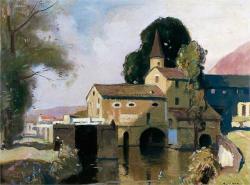 impressionism-art:  Moulin de Coty, Cahors (?) Richard Jack 