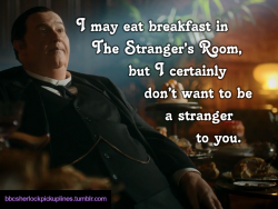 â€œI may eat breakfast in The Strangerâ€™s Room, but