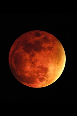 rufiozuko:  orbitalencounters:  Total lunar eclipse for the Americas