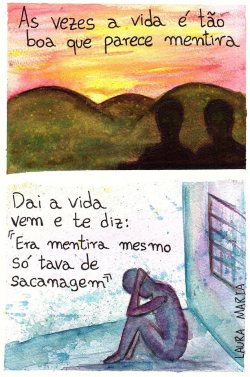 muitoquadrinho:   A vida tem senso de humor.