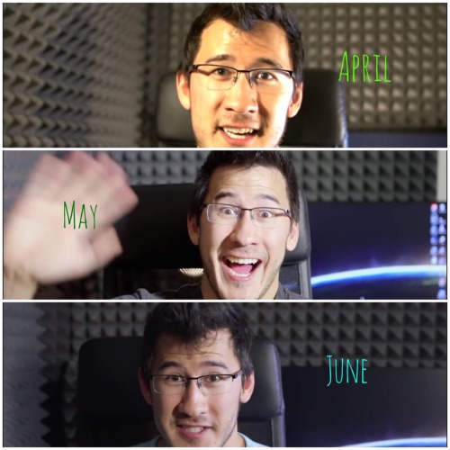 markipliers-hair:  Mark throughout this year  It’s been a great year for him  <3  We love you Mark and hope next year is even better