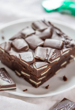 sweetoothgirl:  Andes Mint Brownies 