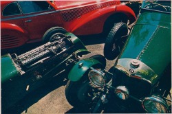 murdercycles:   photo by George Haling, 38 Alfa, 27 Delage GP,