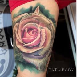 tatubaby:  Rose Tattoo 100% Healed🌹 I have availability coming