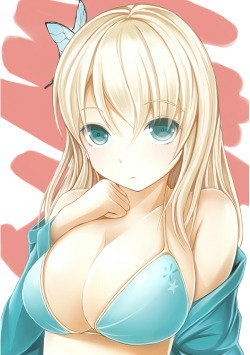 boku wa tomodachi ga sukunai、kashiwazaki sena、nanacy7、bikini、hairpin、jacket、bikini