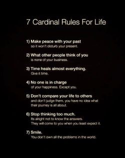 theusb:  7 Cardinal Rules For Life. 