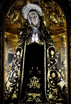 allaboutmary:Our Lady of Sorrows, the patroness of Atienza, Spain.