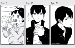 milkybreads:I did the growing up meme thing. Gimme 10 chibi suga