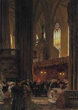 poboh:  At the end of a Sunday service, St. Stephen’s Cathedral,