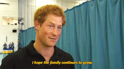 owlberta:  royalwatcher:  Prince Harry today talking to a reporter