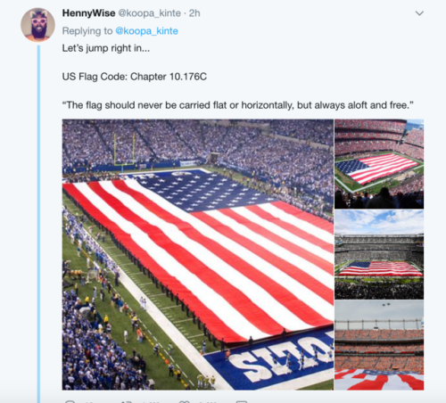 yellowjuice:The next time someone tries to argue with you about “disrespecting the flag/troops by kneeling” show them this.