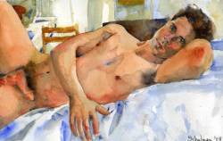 unwesentreiben:  Comfortable Male Nude Art by Miriam Schulman.