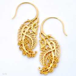 infinitebody:  “Fractal” in yellow-gold-plated brass,