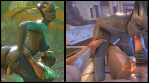 Liara in Action Two Liara Poses. Both Requests. I. Fast Fuck for Liara (Why isn’t her name “Fiara”?) [Yeah…to fast. Sorry] II. Liara POV Blowjob [Fucked up Shoulder. Sorry] Enjoy
