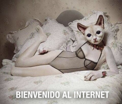 bienvenidoalinternet:  Bienvenido al Internet, guapo.