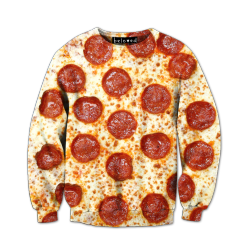 omgwang:  This makes me hungry. http://belovedshirts.com/collections/beloved-best-sellers/products/pepperoni-pizza-sweatshirt-ready-to-ship