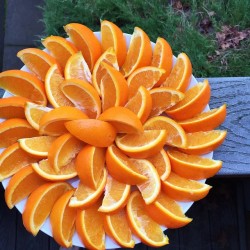 vegan-vibrations:Oranges to start the day ❀ Bringing in all