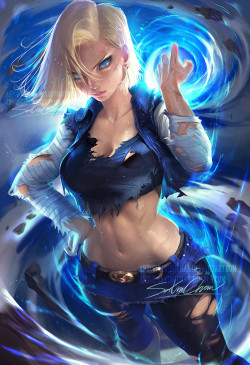 cyberclays:  Android 18  - Dragon Ball fan art by  sakimi chan