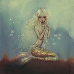 fairytalemood:  “The Little Mermaid” illustrated by Kata
