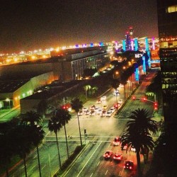 #lax #instapic #night #la #traffic #lights #instamood #stars