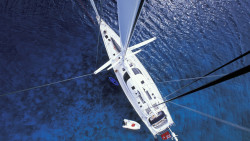 thewelovemachinesposts:  Mast View of the Yacht “Shaman,”