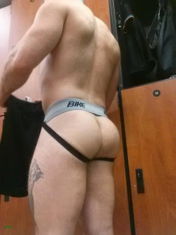 Guys & jockstraps in the locker-room