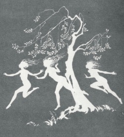  Arthur Rackham, silhouettes for Milton’s Comus (1921) 