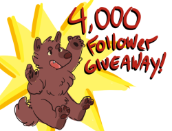 opferziege:  TIME FOR A GIVEAWAY! To celebrate 4,000 followers,