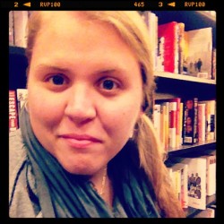 #selfie #barnesandnoble #filter #books #blue #scarf #blonde #bored