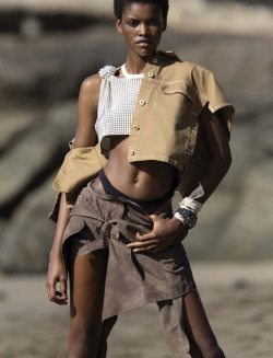 leah-cultice:  Amilna Estevão by Hans Feurer for Elle US March