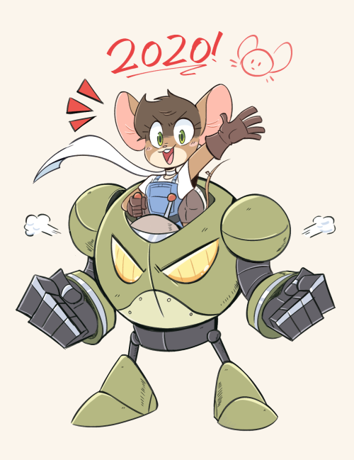 beezii:  Mecha Mouse to start off the New Year right! 🐭🎊