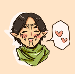 habbitual:  drew the smol elf gf~~~~ <3 <3 <3 