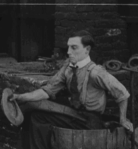 Buster in The Blacksmith 