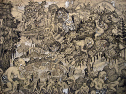 chimneyfish:  Depiction of hell from the Museum Puri Lukisan