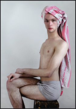 thenewloverofbeauty: Nikolas Brummer:  Self-Portrait with Towel