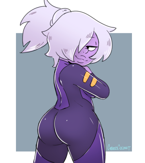 Here’s a recent spacesuit Amethyst sketch! I did a whole series