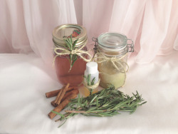 jess-woods:  today i made: a rosemary & cinnamon hair growth